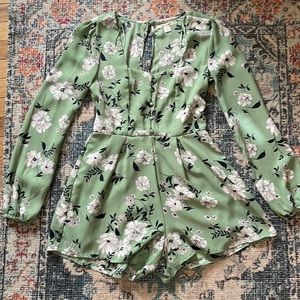 Long sleeve romper from Francesca‘s boutique.